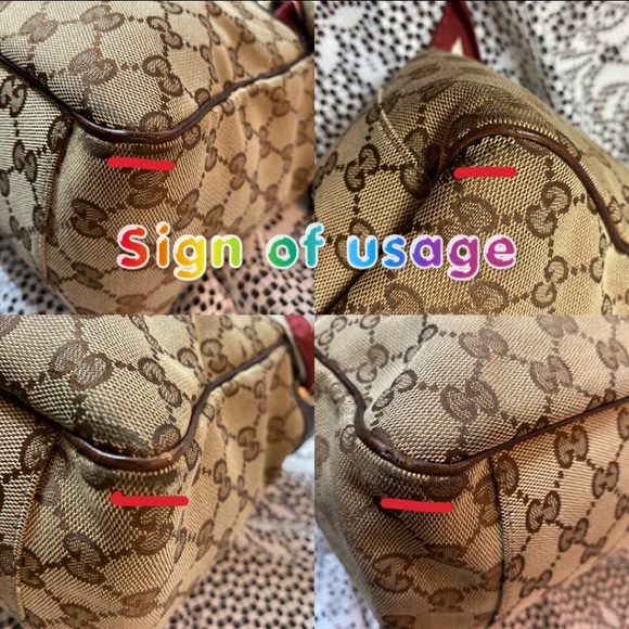 COPY - AUTHENTIC GUCCI MONOGRAM POSITANO TOTE - Picture 11 of 13